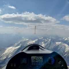 Flugwegposition um 13:21:46: Aufgenommen in der Nähe von Garmisch-Partenkirchen, Deutschland in 2601 Meter